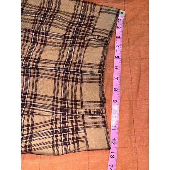 ARITZIA Wilfred Womens Plaid High-Waist Trousers - Size 2 - Picture 7 of 10